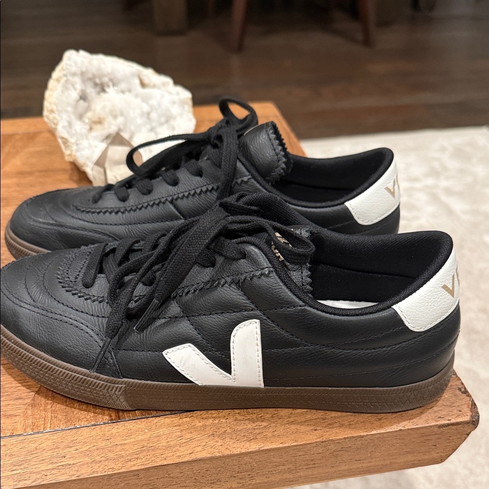 Veja Peneka Black and White/Gold Sneakers
